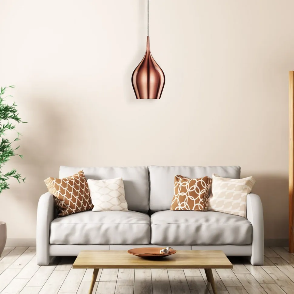 Levende pendel Ø 12 cm, metallic pink
