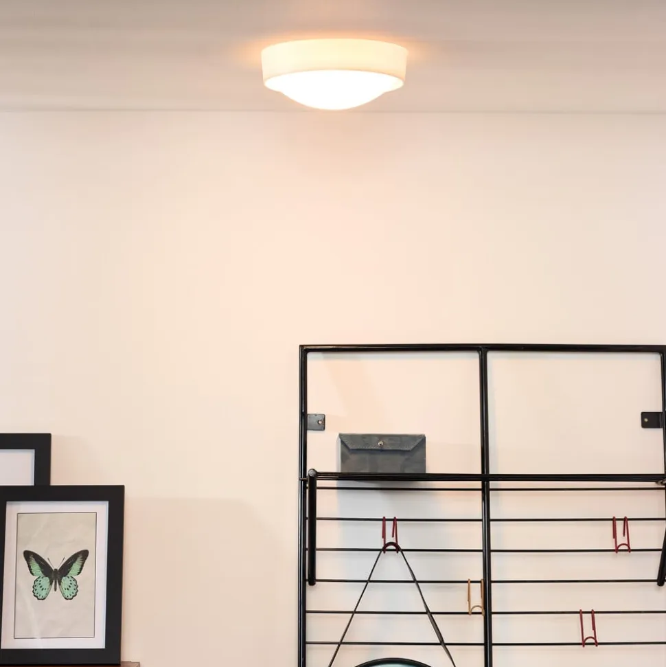 Lex loftlampe, rund, Ø 25 cm, hvid