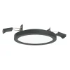 LIGHTME Aqua Plano LED indbygningslampe IP44, sort