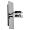 Lightme Aqua up & down LED-spejllampe, krom