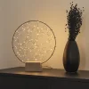 Lille ring LED-silhuet med træfod