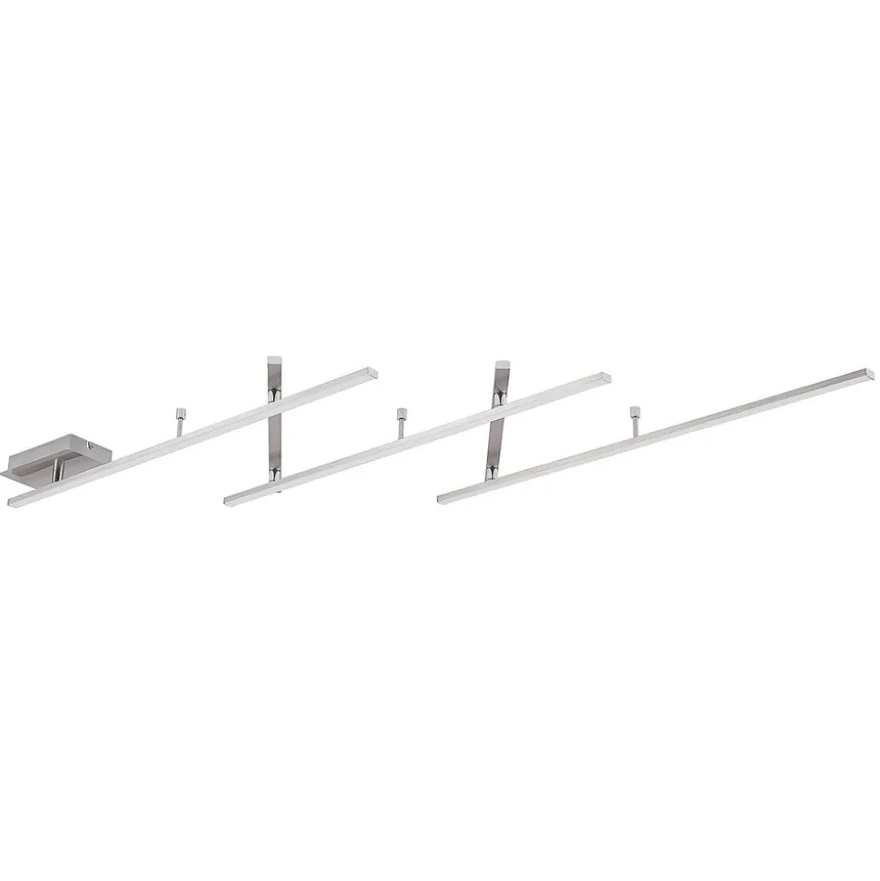 Lindby Acia LED-loftlampe, nikkel
