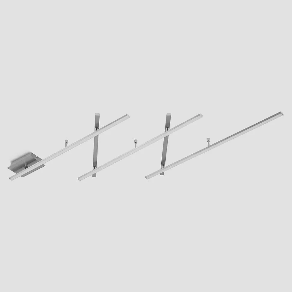 Lindby Acia LED-loftlampe, nikkel