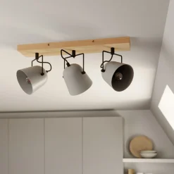 Lindby Adalin loftlampe, 3 lyskilder, grå