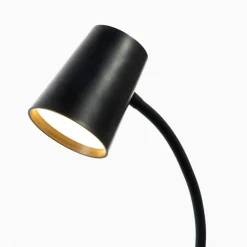 Lindby Ailina LED-bordlampe, klemmefod, sort