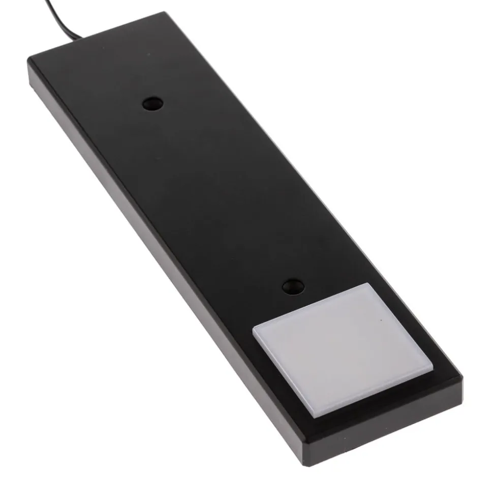 Lindby Amaryll LED-underskabsbelysning, sæt med 3, sort