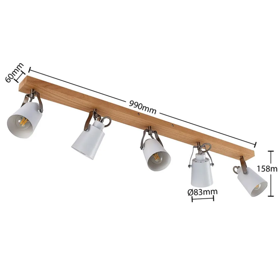 Lindby Blana loftlampe, 5 lyskilder