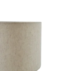 Lindby bordlampe Alabaster, hvid/beige, Ø 25 cm, marmor, E27