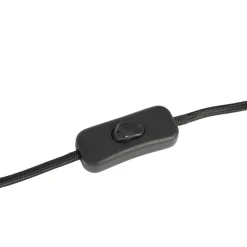 Lindby bordlampe Aralena, sort/guld, højde 26,5 cm