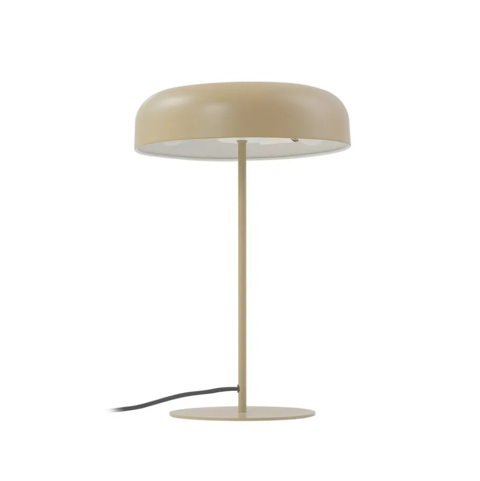 Lindby bordlampe Edion, beige, metal, 45 cm