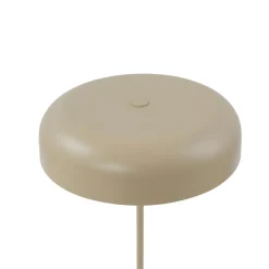 Lindby bordlampe Edion, beige, metal, 45 cm