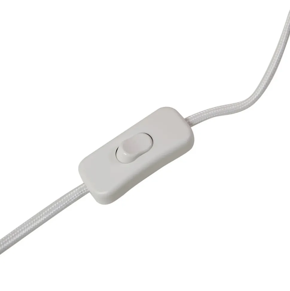 Lindby bordlampe Magali, pink, papir, Ø 34 cm, E14