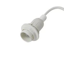 Lindby bordlampe Magali, pink, papir, Ø 34 cm, E14
