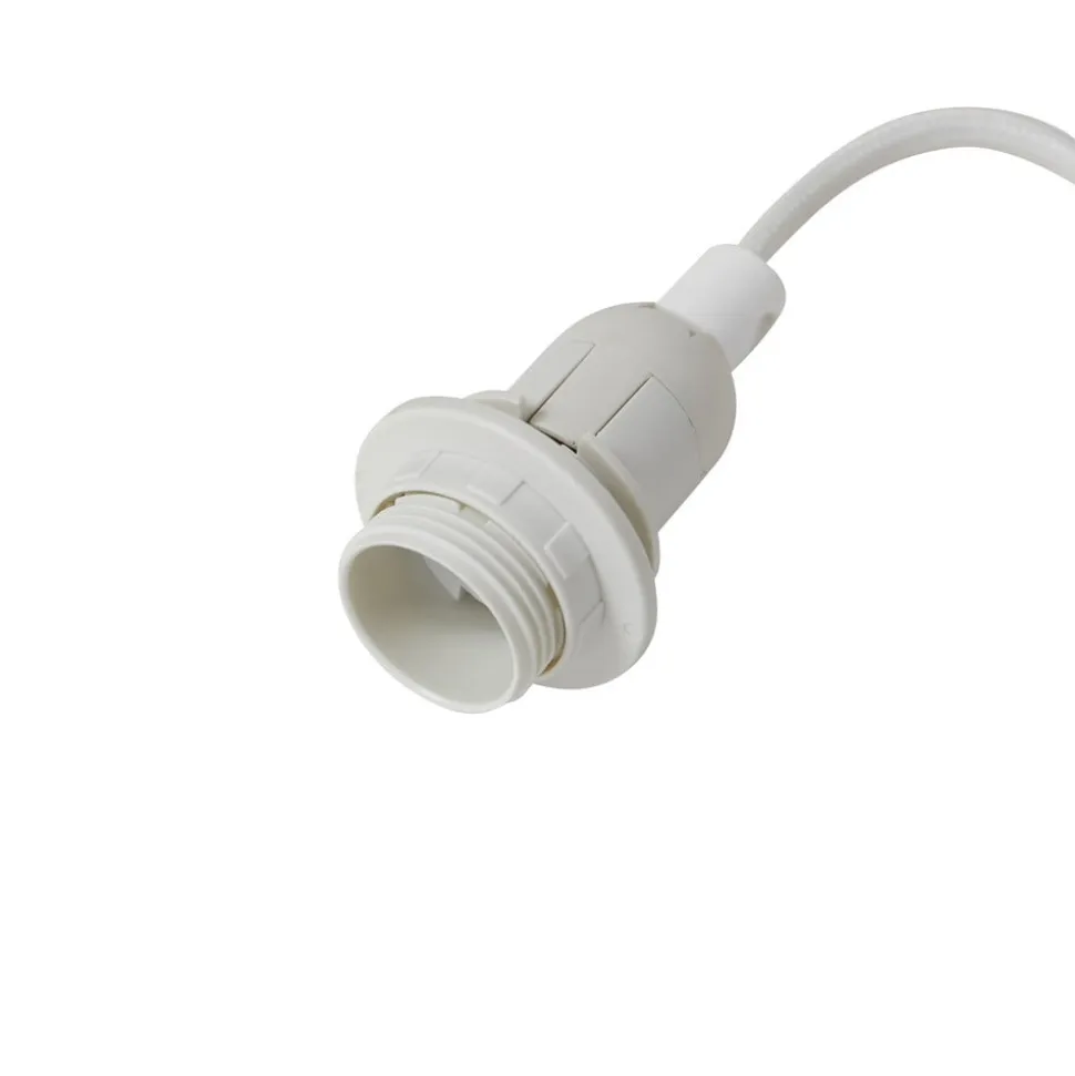 Lindby bordlampe Magali, pink, papir, Ø 34 cm, E14