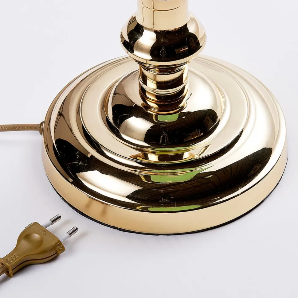 Lindby bordlampe Milenka, messing, højde 39 cm, metal
