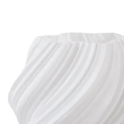 Lindby bordlampe Nuvia, højde 39,1 cm, hvid, 3D-print