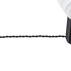 Lindby bordlampe Nuvia, højde 39,1 cm, hvid, 3D-print