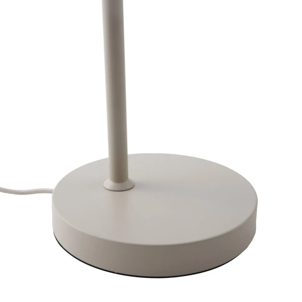 Lindby bordlampe Ovelia, beige, metal, E27