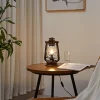 Lindby bordlampe Raisa, rustfarvet, metal, lygte, E14