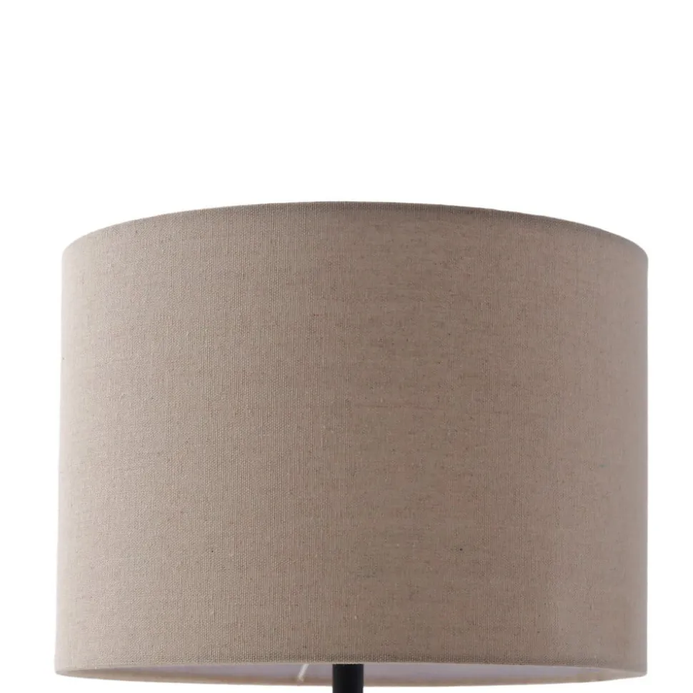 Lindby bordlampe Thalassia, beige, Ø 30 cm, keramik