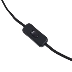 Lindby bordlampe Thalassia, sort/hvid, Ø 26cm, keramik