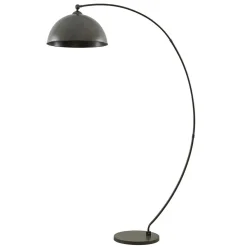 Lindby buelampe Jonera, grå, metal, E27, 185 cm høj