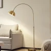 Lindby buelampe Lennart, antik messing, metal 183 cm