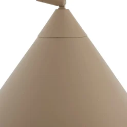 Lindby buelampe Triangolo, beige, højde 195 cm, metal, E27
