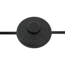 Lindby buelampe Triangolo, sort, højde 195 cm, metal E27