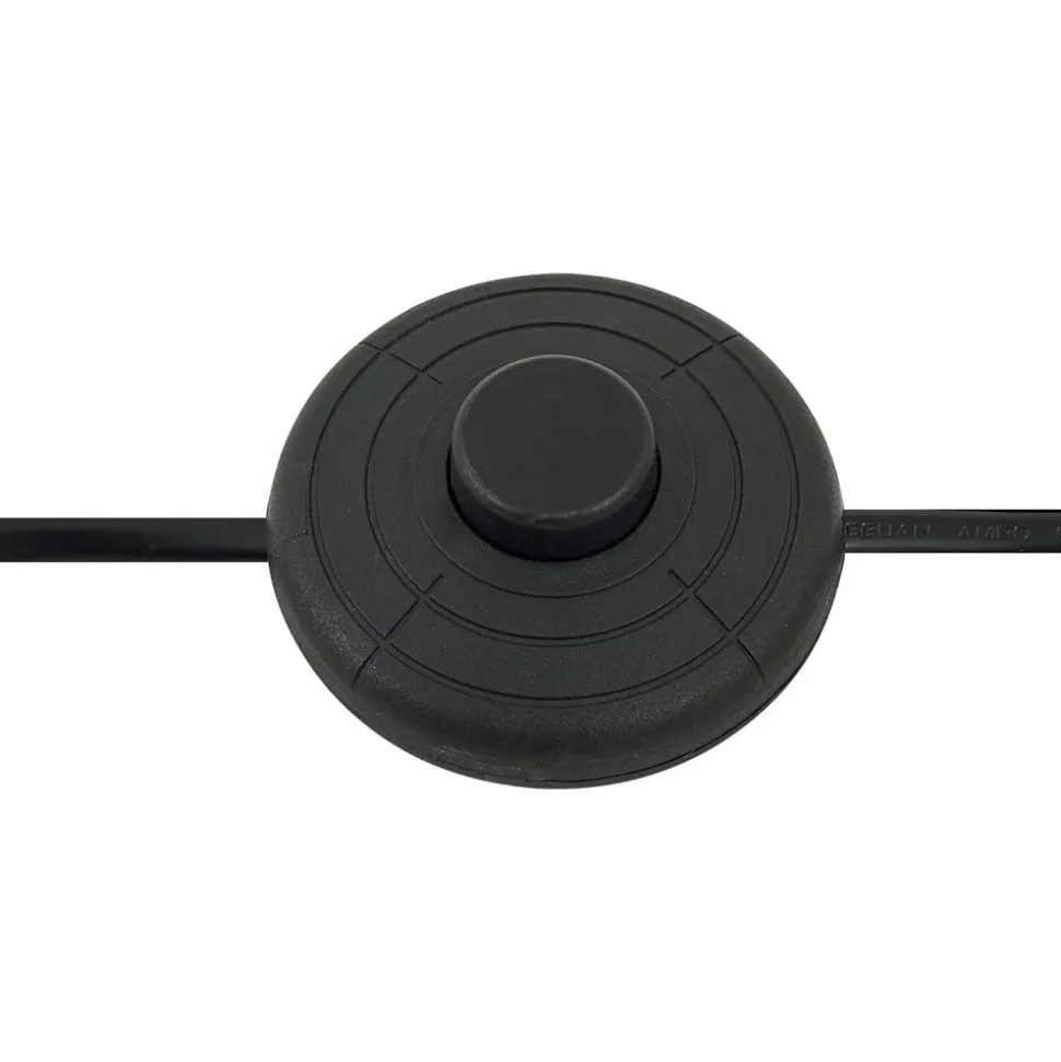 Lindby buelampe Triangolo, sort, højde 195 cm, metal E27