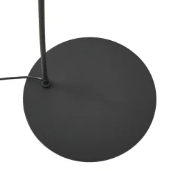 Lindby buelampe Triangolo, sort, højde 195 cm, metal E27