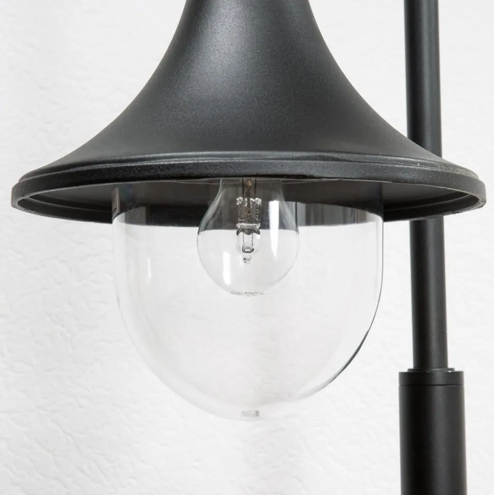 Lindby Daphne vejlampe, 120 cm, sort, metal, E27