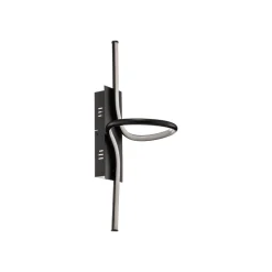 Lindby Divola LED-væglampe, stepdim, sort