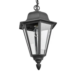 Lindby Edana udendørs hængelampe, 40 cm, antracit, E27, IP44