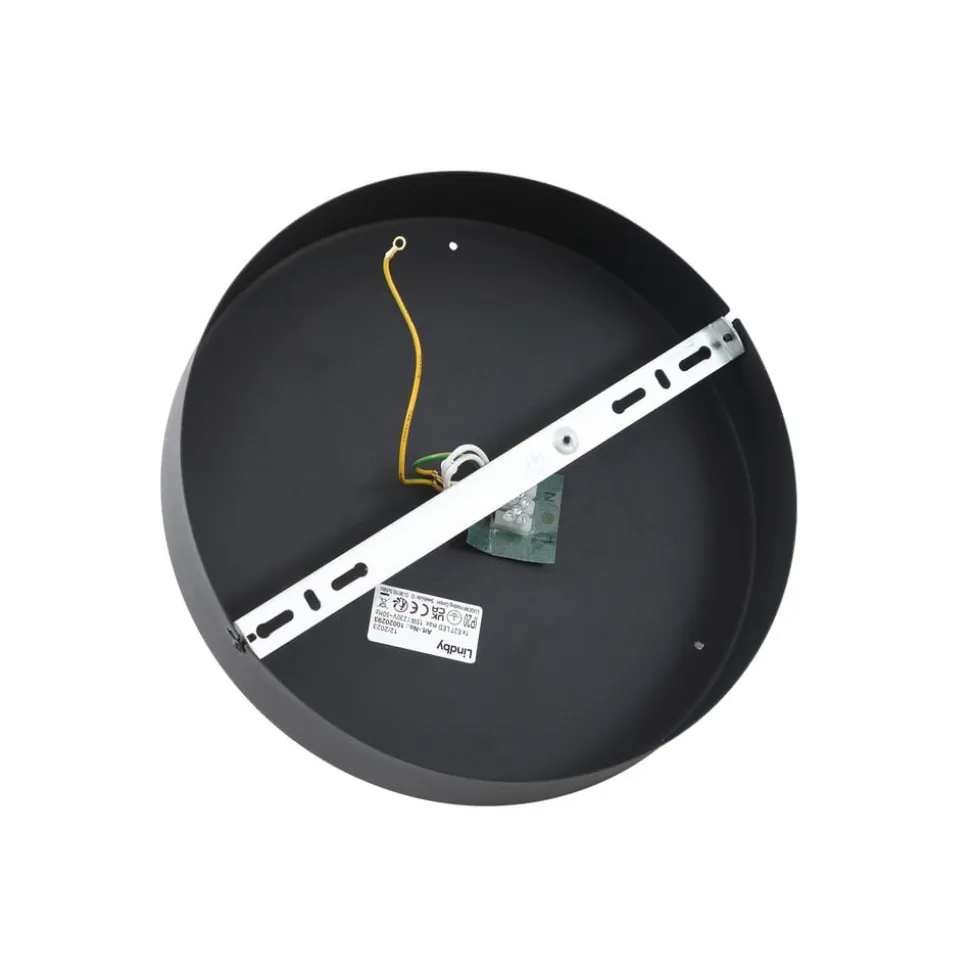 Lindby Ediz loftlampe, 1 lyskilde, E27, træ, Ø 44,4 cm