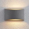 Lindby Edvin væglampe af beton, halvrund