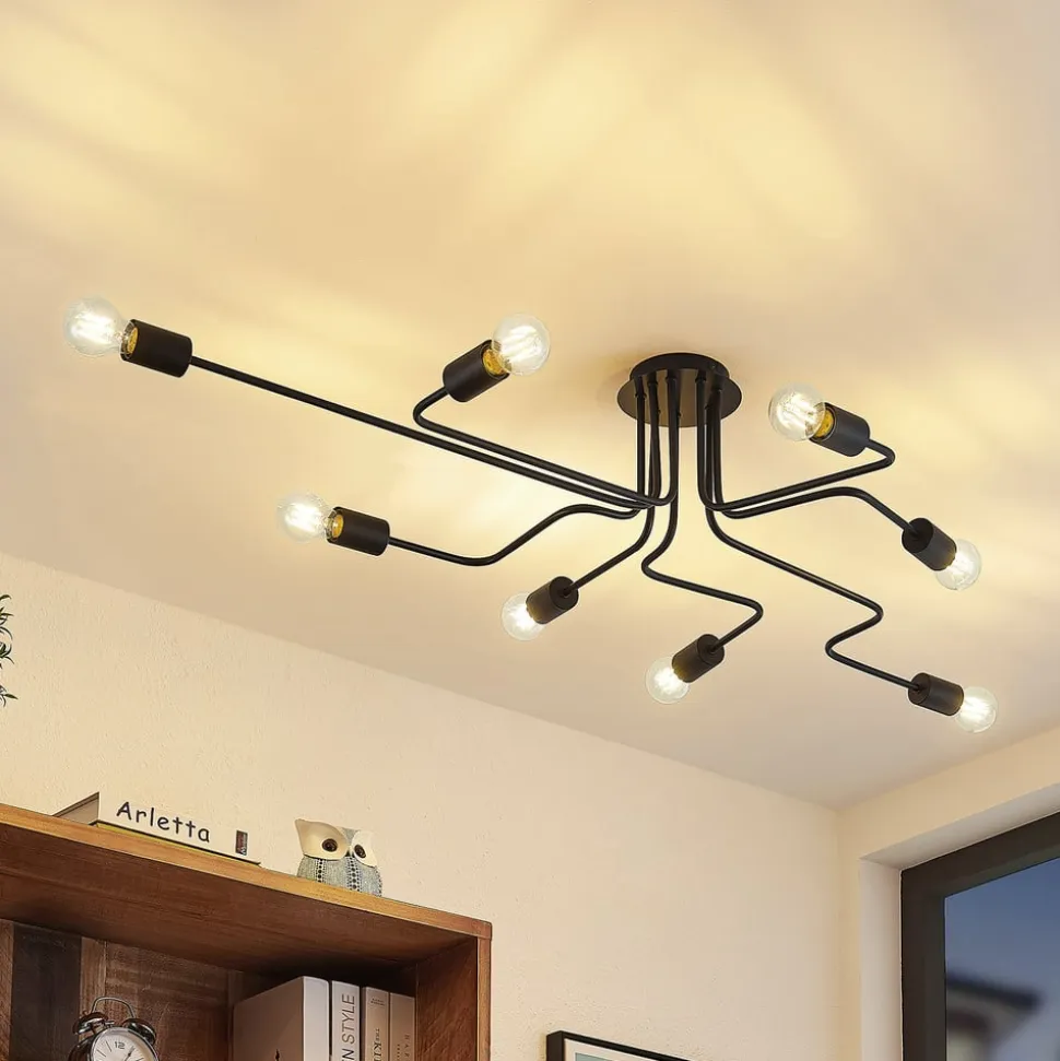 Lindby Elimar loftlampe, 8 lyskilder