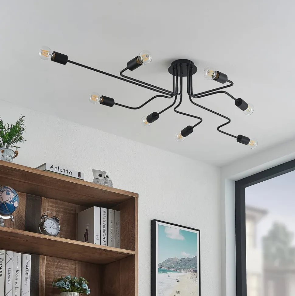 Lindby Elimar loftlampe, 8 lyskilder