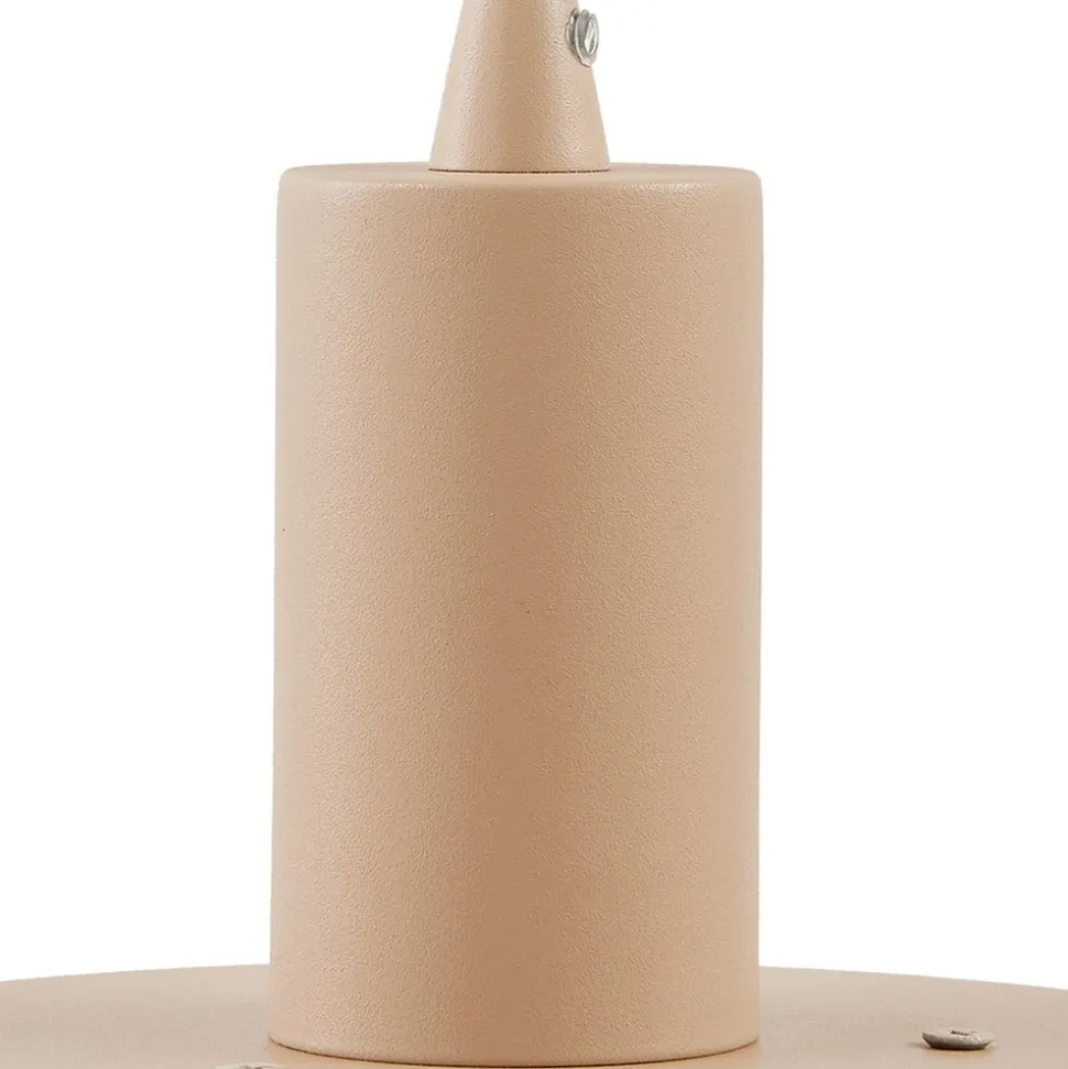 Lindby Elorri hængelampe, beige, Ø 38 cm, metal