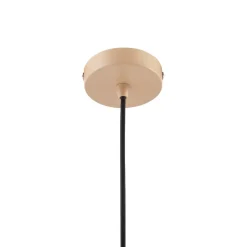 Lindby Elorri hængelampe, beige, Ø 38 cm, metal