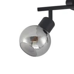 Lindby Eridia loftspot, sort, 2 lyskilder