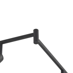 Lindby Eridia loftspot, sort, 6 lyskilder, langt