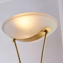 Lindby Felicia uplight med læselampe, messing