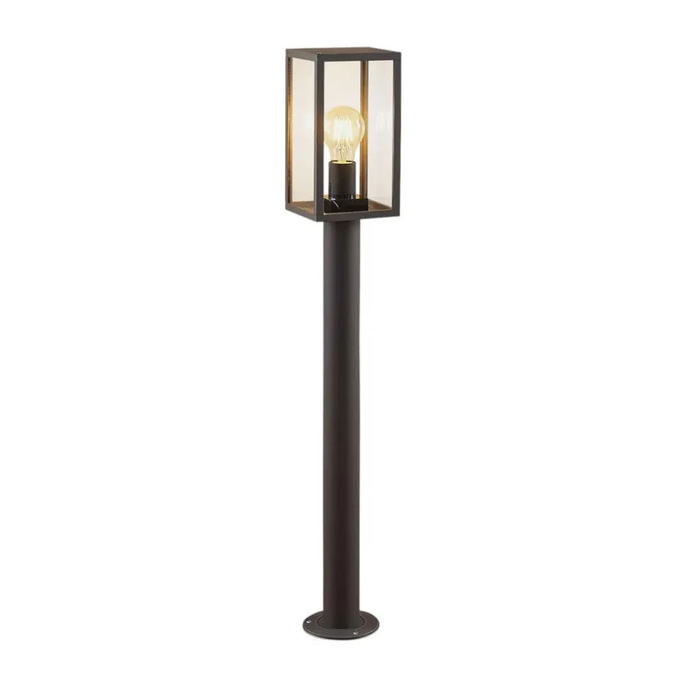 Lindby Filimon vejlampe, 80 cm, antracit, IP44, E27
