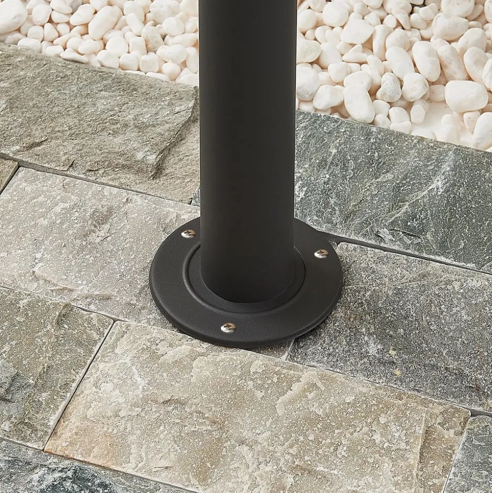 Lindby Filimon vejlampe, 80 cm, antracit, IP44, E27