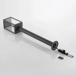 Lindby Filimon vejlampe, 80 cm, antracit, IP44, E27
