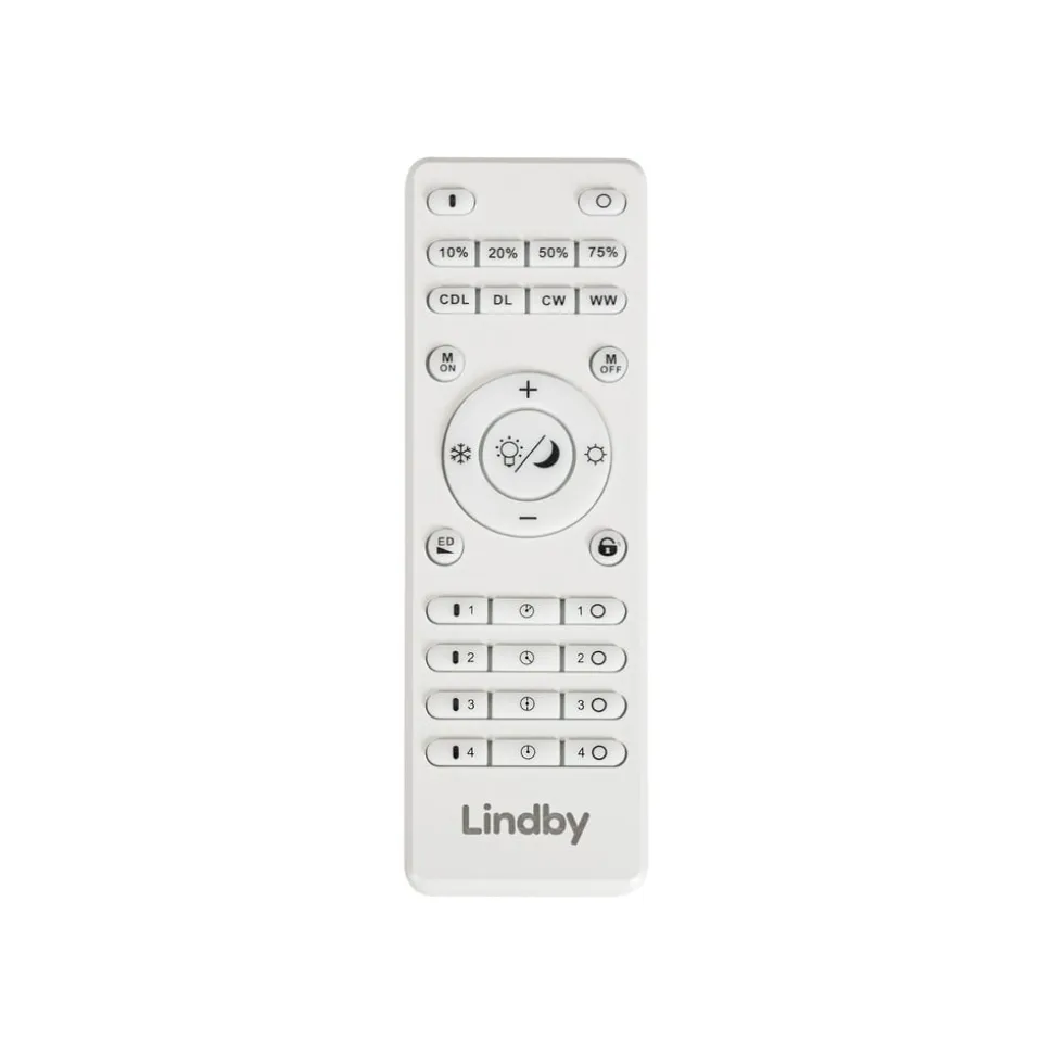 Lindby fjernbetjening Lumaro, hvid, længde 14 cm