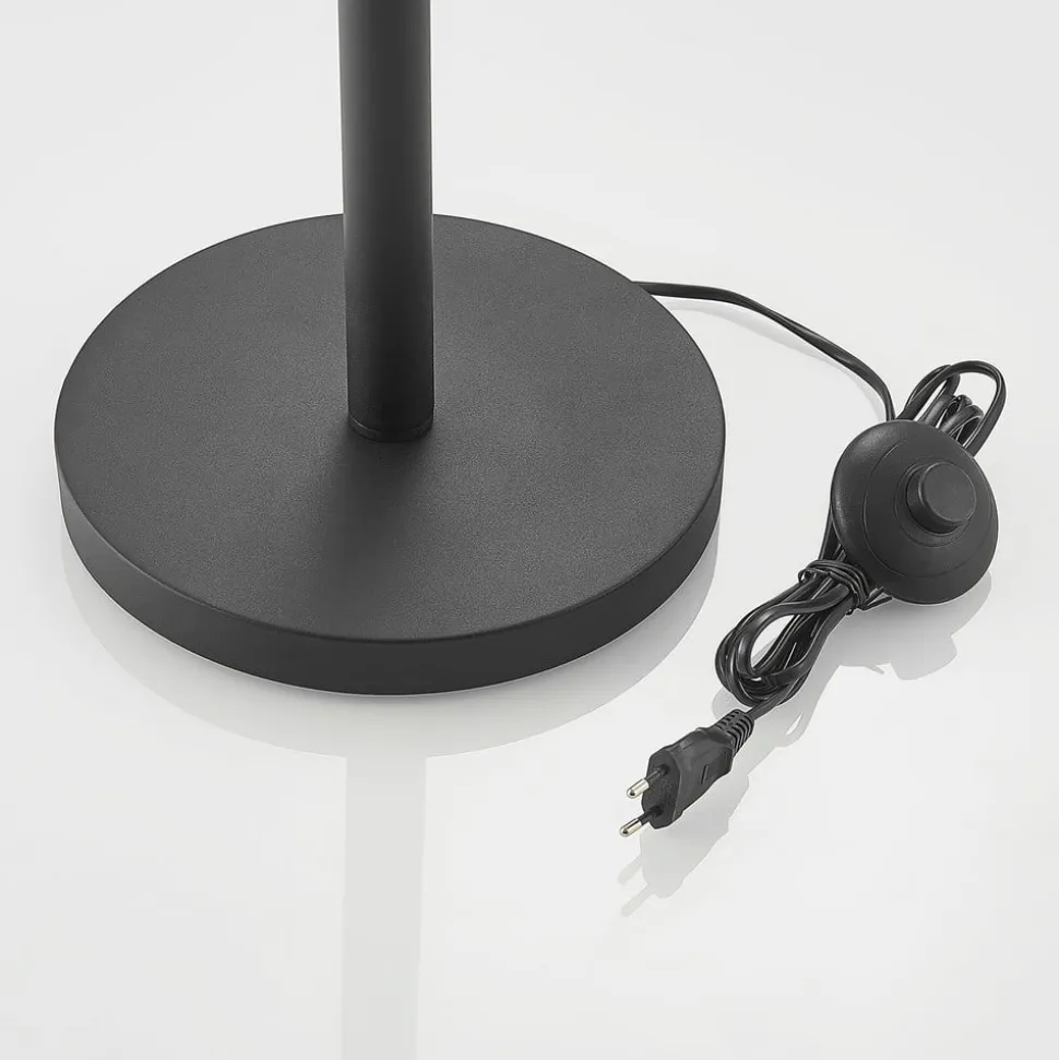 Lindby Florentine gulvlampe Kanye, 160 cm, sort, 3 lyskilder.