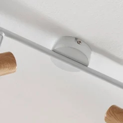 Lindby Fridolin loftspot, 160 cm, 6 lyskilder, hvid, metal