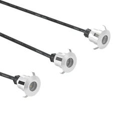 Lindby Gracelle LED nedgravningsspot, 3 stk, rundt